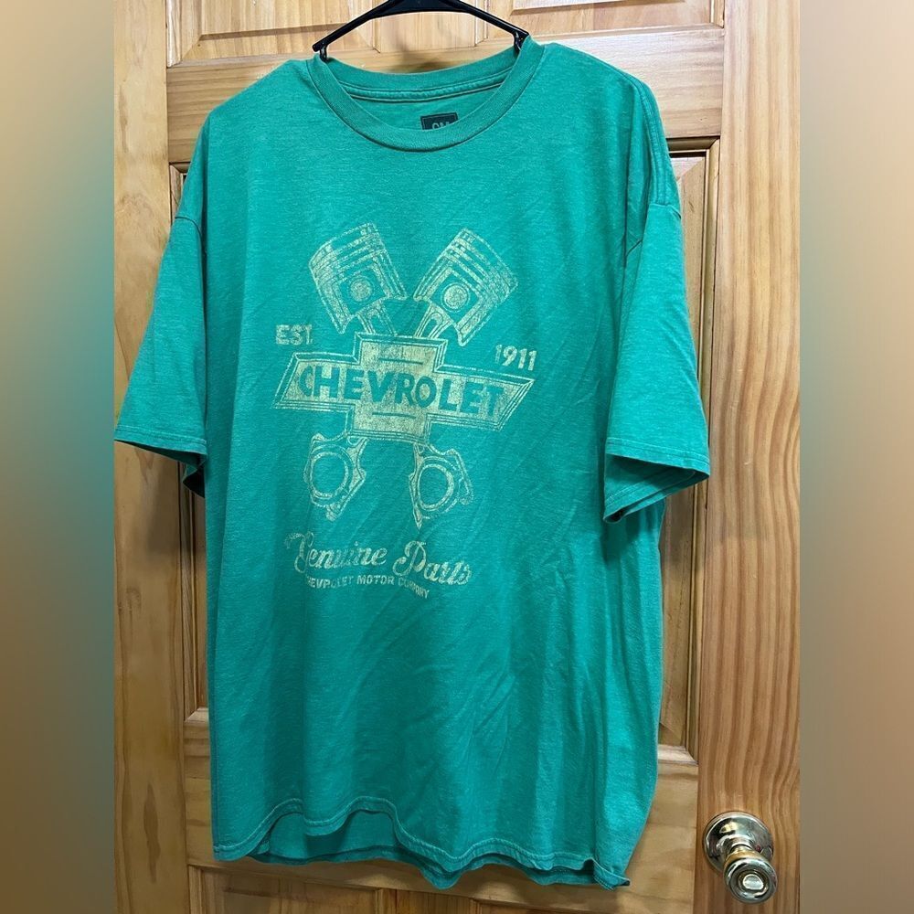 GM Chevrolet Parts size 2X green t shirt